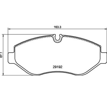 Sada brzdových destiček, kotoučová brzda BREMBO P 50 085G