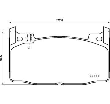 Sada brzdových destiček, kotoučová brzda BREMBO P 50 143