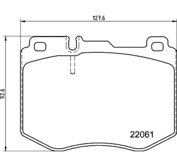 Sada brzdových destiček, kotoučová brzda BREMBO P 50 145