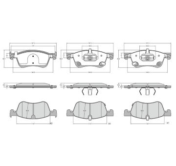 Sada brzdových destiček, kotoučová brzda BREMBO P 50 185