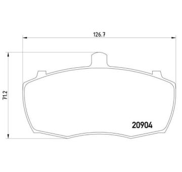 Sada brzdových destiček, kotoučová brzda BREMBO P 52 013