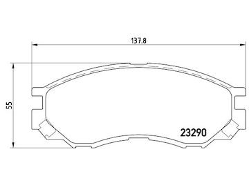 Sada brzdových destiček, kotoučová brzda BREMBO P 54 020