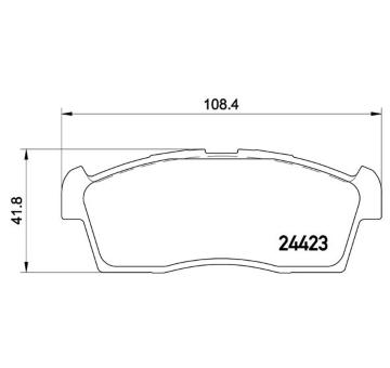 Sada brzdových destiček, kotoučová brzda BREMBO P 54 049