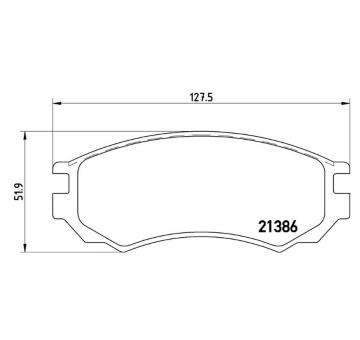 Sada brzdových platničiek kotúčovej brzdy BREMBO P 56 028