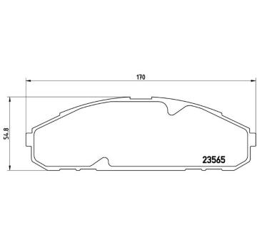 Sada brzdových destiček, kotoučová brzda BREMBO P 56 072