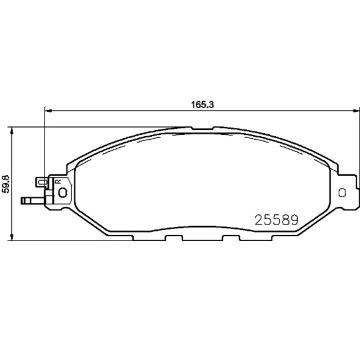 Sada brzdových destiček, kotoučová brzda BREMBO P 56 103