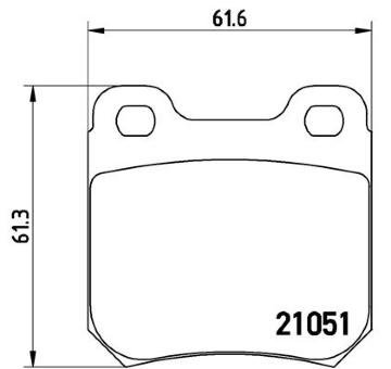 Sada brzdových destiček, kotoučová brzda BREMBO P 59 010