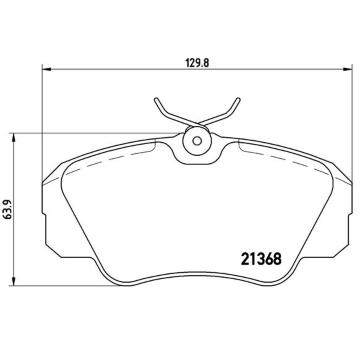 Sada brzdových destiček, kotoučová brzda BREMBO P 59 016