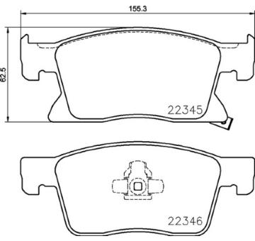 Sada brzdových destiček, kotoučová brzda BREMBO P 59 091