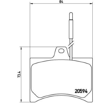 Sada brzdových destiček, kotoučová brzda BREMBO P 61 007