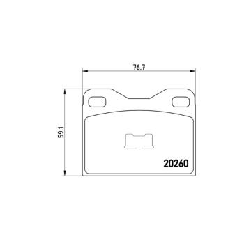Sada brzdových destiček, kotoučová brzda BREMBO P 61 009