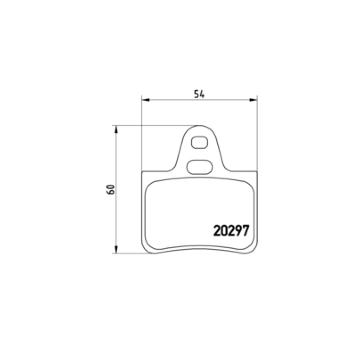 Sada brzdových destiček, kotoučová brzda BREMBO P 61 010