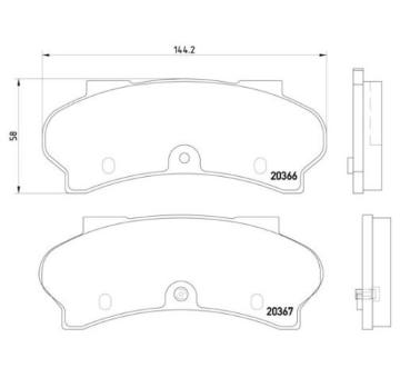 Sada brzdových destiček, kotoučová brzda BREMBO P 61 033