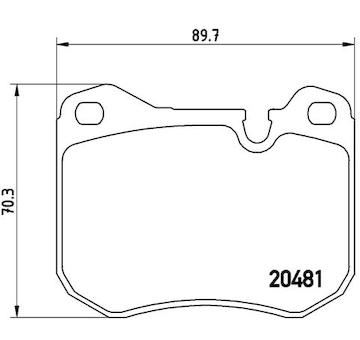 Sada brzdových destiček, kotoučová brzda BREMBO P 65 002