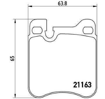 Sada brzdových destiček, kotoučová brzda BREMBO P 65 010