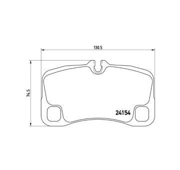 Sada brzdových platničiek kotúčovej brzdy BREMBO P 65 012