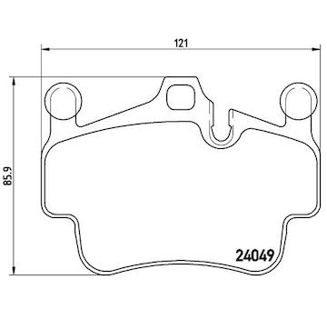 Sada brzdových destiček, kotoučová brzda BREMBO P 65 015