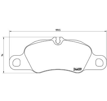 Sada brzdových destiček, kotoučová brzda BREMBO P 65 019