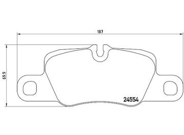 Sada brzdových destiček, kotoučová brzda BREMBO P 65 023