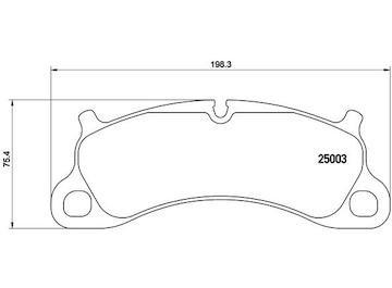 Sada brzdových destiček, kotoučová brzda BREMBO P 65 025