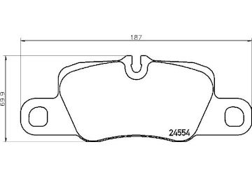 Sada brzdových destiček, kotoučová brzda BREMBO P 65 029