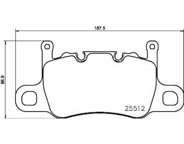 Sada brzdových destiček, kotoučová brzda BREMBO P 65 037