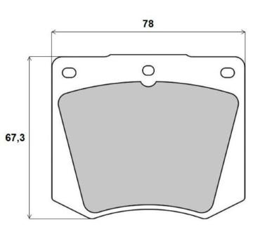 Sada brzdových destiček, kotoučová brzda BREMBO P 69 001