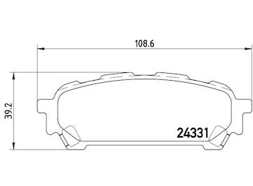 Sada brzdových destiček, kotoučová brzda BREMBO P 78 014