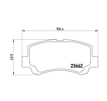 Sada brzdových destiček, kotoučová brzda BREMBO P 79 011