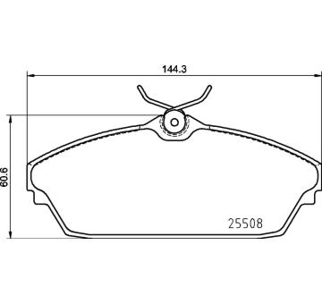 Sada brzdových destiček, kotoučová brzda BREMBO P 82 003