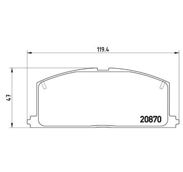 Sada brzdových destiček, kotoučová brzda BREMBO P 83 011