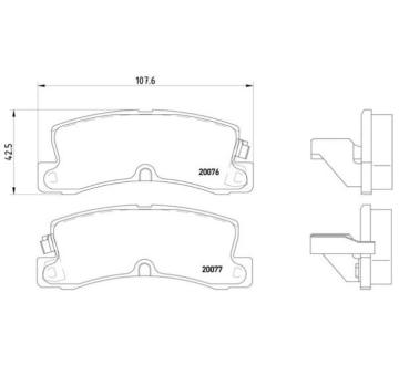 Sada brzdových destiček, kotoučová brzda BREMBO P 83 017