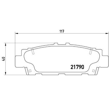 Sada brzdových destiček, kotoučová brzda BREMBO P 83 032