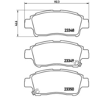 Sada brzdových destiček, kotoučová brzda BREMBO P 83 050