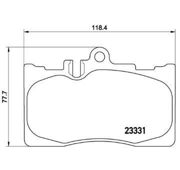 Sada brzdových destiček, kotoučová brzda BREMBO P 83 058