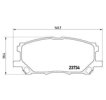 Sada brzdových destiček, kotoučová brzda BREMBO P 83 067