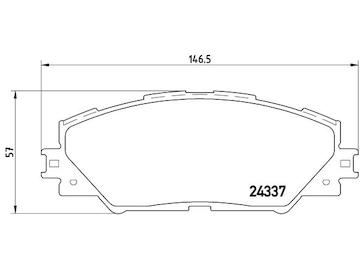 Sada brzdových destiček, kotoučová brzda BREMBO P 83 071