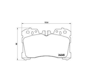 Sada brzdových destiček, kotoučová brzda BREMBO P 83 077
