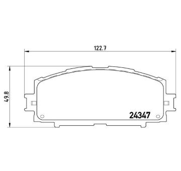 Sada brzdových destiček, kotoučová brzda BREMBO P 83 086