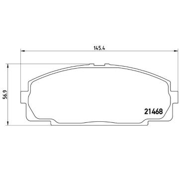 Sada brzdových destiček, kotoučová brzda BREMBO P 83 092