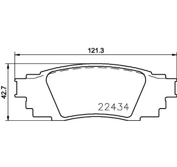 Sada brzdových platničiek kotúčovej brzdy BREMBO P 83 160