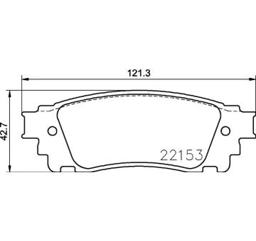 Sada brzdových destiček, kotoučová brzda BREMBO P 83 166