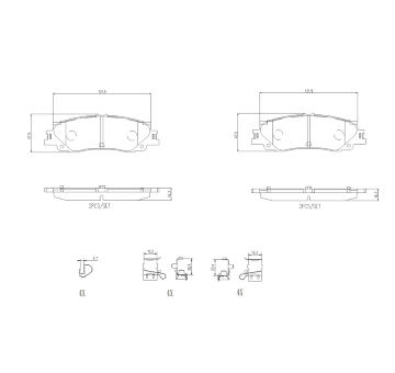 Sada brzdových destiček, kotoučová brzda BREMBO P 83 192