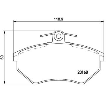 Sada brzdových destiček, kotoučová brzda BREMBO P 85 011