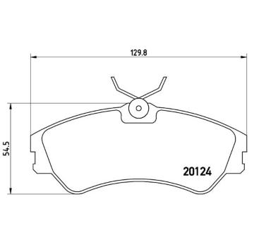 Sada brzdových destiček, kotoučová brzda BREMBO P 85 028