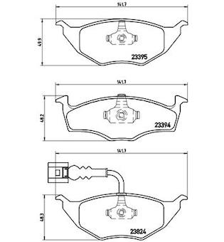 Sada brzdových destiček, kotoučová brzda BREMBO P 85 063