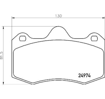 Sada brzdových destiček, kotoučová brzda BREMBO P 85 134