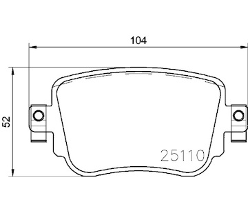 Sada brzdových destiček, kotoučová brzda BREMBO P 85 140