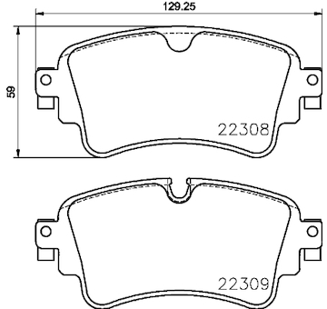 Sada brzdových platničiek kotúčovej brzdy BREMBO P 85 154X