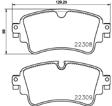 Sada brzdových destiček, kotoučová brzda BREMBO P85154NX